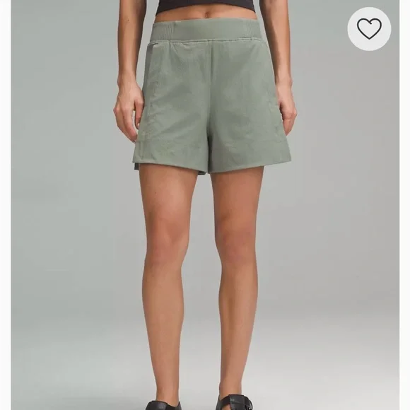 Women's Lululemon Green Shorts - Picture 2 of 4
